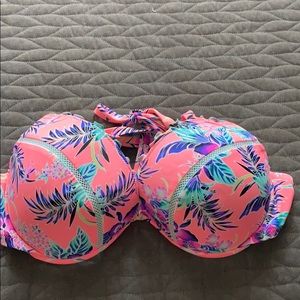 Floral bikini top